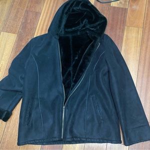 Marvin Richards Faux Shearling Jacket size XL